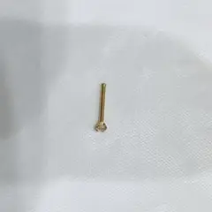 美品✨20g2ゴールドカラー 鼻ピアス たて爪ジュエル