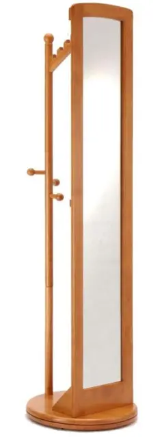 072014新品【組み立て済み 全身鏡 全身ミラー 360度回転ハンガーラック
