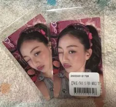 TWICE THIS IS FOR オンラインくじ ステッカー ジヒョ　2枚