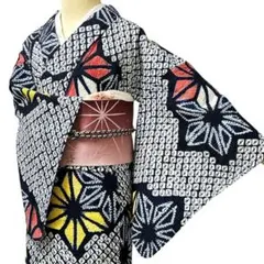 お盆セール！ 浴衣 有松鳴海絞り 花と蝶 裄66.5c￼m - メルカリ