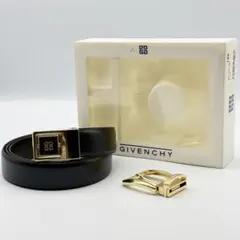 ✨美品✨ジバンシー ベルト セット ゴールド金具 箱付 本革 純正ベルトビジネスのサムネイル