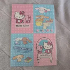 サンリオ　ハローキティ シナモロール ミニ下敷き　平成レトロ