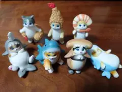 モフサンド　ガチャガチャ　エビにゃん、サメにゃん