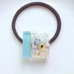 ハンドメイド 押し花 ヘアゴム 春夏 パール ちょうちょ 桜梅 - メルカリ
