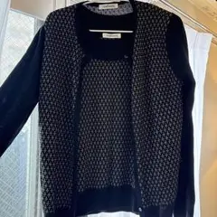 NEW YORKER ボタン付きニットカーディガン 半袖セット