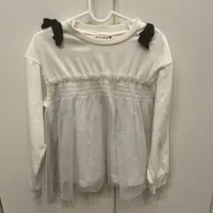 branshes フリル付き長袖カットソー 120