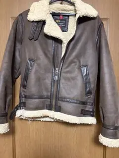 ALPHA INDUSTRIES ブラウン ムートンコート