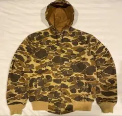 80's 星タグCarhartt カーハート　アクティブジャケット　カモフラ柄