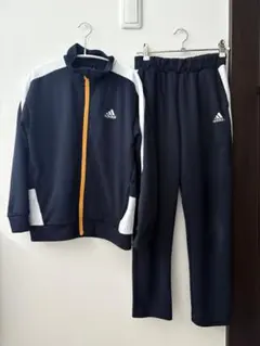 adidas ジャージセット ネイビー/ホワイト/オレンジ
