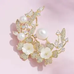 ❤️新品未使用❤️パール ブローチ コサージュ 卒業式 入学式 シルバー ピンク 桜