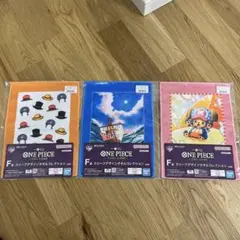 ONE PIECE 一番くじF賞スリーブデザインタオル 3枚セット