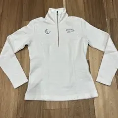 Callaway レディース ハーフジップシャツ ホワイト秋冬