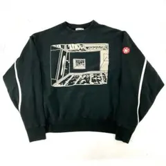 大人気☆C.E. CAVEMPT☆スウェット☆グラフィックプリント☆綿☆ブラック