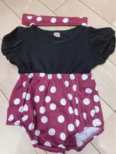ミニーちゃん　80サイズ　ロンパース　ハロウィン　ディズニーランド