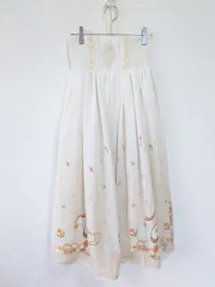 axes femme 2way クラゲ＆宝石柄　ノースリーブ　膝丈ワンピース　M