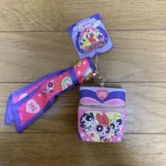 新品未使用即発送パワーパフガールズ パワパフ スカーフチャーム付きポーチ ピンク
