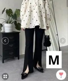 スリット カジュアルパンツ