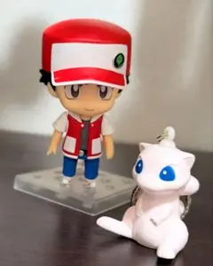 ポケモン　レッド、ミュウ／ねんどろいど、キーホルダー