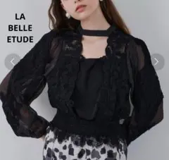 未使用✨LA BELLE ETUDE モチーフレース　チョーカーデザインブラウス