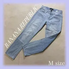 BANANA REPUBLIC コットン混 ストレートデニム スキニーのサムネイル