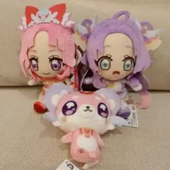 プリキュア！プリフェイスぬいぐるみ　キュアアンサー　キュアミスティック　ポチタン