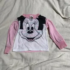 vintage ミニーマウス　ロンT 80-90cm ディズニー　古着