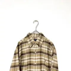 【現行品】定価2.4万円程 ラルフローレン チェックシャツ モカ