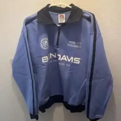 BEN DAVIS ジップアップスウェット M 青