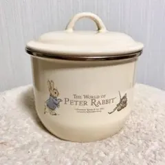 【新品】ピーターラビット ホーロー　ストックパン（保存容器）