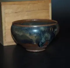 浦口雅行 青瓷黒晶盃 金色貫入 酒器 ぐい呑 - メルカリ