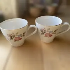 カップ　ペア　花　ナルミ