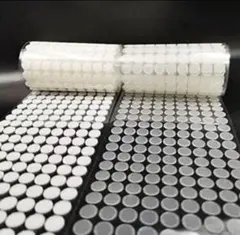 断捨離セール マジックテープ 丸形 直径1cm 透明 90セット