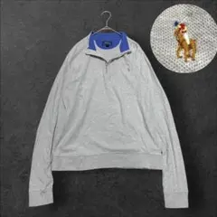 ポロラルフローレン ハーフジップスウェット ニット ポニー刺繍