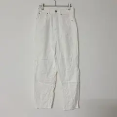 H&M エイチアンドエム ホワイトデニム ストレートパンツ 白パン US4