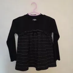 Elfindoll CI-CLASSIC ブラック長袖カットソー 130cm