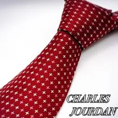 CHARLES JOURDAN ネクタイメンズビジネス フォーマル シルク小紋柄