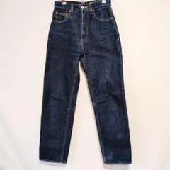 MOUSSY PLAIN JEANS STRAIGHT デニム 25 濃紺 S