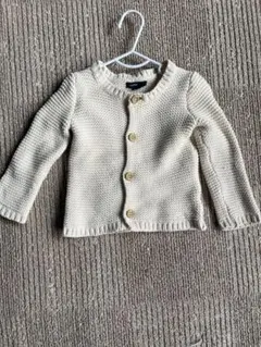 BABY GAP (12〜18ヶ月/80cm)白のカーディガン