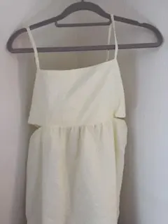 淡い黄色 キャミワンピース 未使用タグ付き