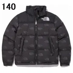 ザ ノースフェイス プリンテッド ヌプシ ダウンジャケット 140cm 黒