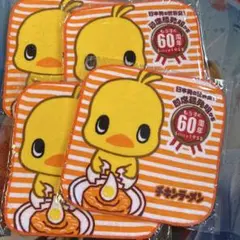 チキンラーメン　タオルハンカチ4枚セットまとめ売り
