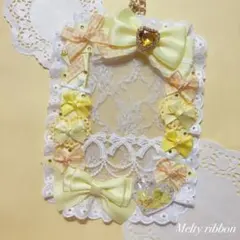 ♡現品限り♡ デコバインダー マカロンバインダー A5 黄色 うさぎ