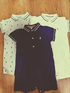 【next baby】お洒落カバーオール3点セット　9-12months