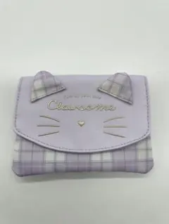 新品未使用　マルチポケット猫耳　ラベンダー 入園　入学