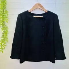 【東京ソワール】 ノーカラージャケット フォーマル (XL) 7分袖 上品