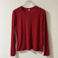 GU 長袖Tシャツ レッド サイズXLのサムネイル