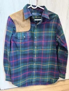 Polo Ralph Lauren グリーン×ネイビー ガンパッチチェックシャツ