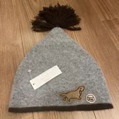 ニット帽　ラムウール