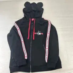 ディズニーリゾート　ミニーパーカー フード耳付き　ブラック　ミニーちゃん