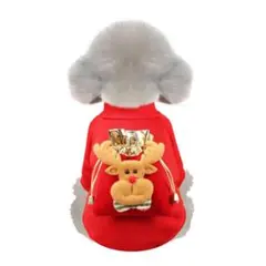 レッド S 犬用トレーナー コスチューム わんちゃん 犬服 ペットウェア ペットのサムネイル